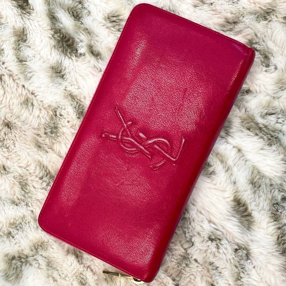 Auth Saint Laurent Zip Wallet